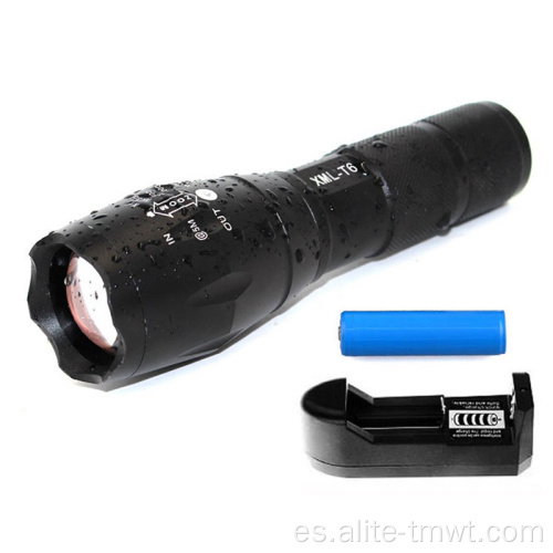 XML-T6 LED Zoom 18650 Linterna táctica recargable G700